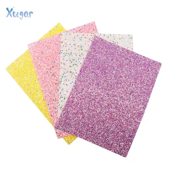 Xugar New 4pcs/set 8.6"x11.8"(22cmX30cm) chunky glitter leather faux leather match backing for bows crafts Sewing DIY materials
Xugar New 4pcs/set 8.6"x11.8"(22cmX30cm) chunky glitter leather faux leather match backing for bows crafts Sewing DIY materials