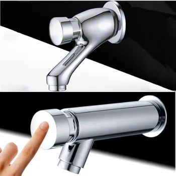 G1/2 In-wall Installation Style Delay Basin Faucet, Brass Single Cold Single Hole Faucet Press Method Self-closing Tap
G1/2 In-wall Installation Style Delay Basin Faucet, Brass Single Cold Single Hole Faucet Press Method Self-closing Tap