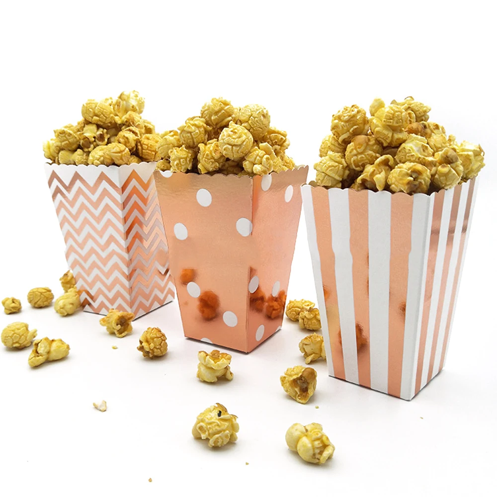 12 pcs Rose Gold Popcorn Boxes Pop Corn Favor Bags Kids Party Treat Boxes Wedding Birthday Decor Movie Party Tableware Supplies
12 pcs Rose Gold Popcorn Boxes Pop Corn Favor Bags Kids Party Treat Boxes Wedding Birthday Decor Movie Party Tableware Supplies