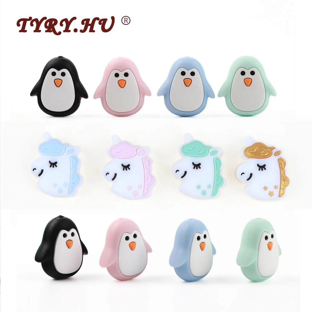 5PC Unicorn Silicone Teether Beads Teething BPA Free DIY Pacifier Chain Beads Chewing Pacifier Dummy Baby Animal Cartoon teether
5PC Unicorn Silicone Teether Beads Teething BPA Free DIY Pacifier Chain Beads Chewing Pacifier Dummy Baby Animal Cartoon teether