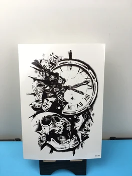 Temporary Tattoo Sticker large size body art Death Clock Skull Man water Transfer Fake Tattoo Flash tatto for women men
Temporary Tattoo Sticker large size body art Death Clock Skull Man water Transfer Fake Tattoo Flash tatto for women men