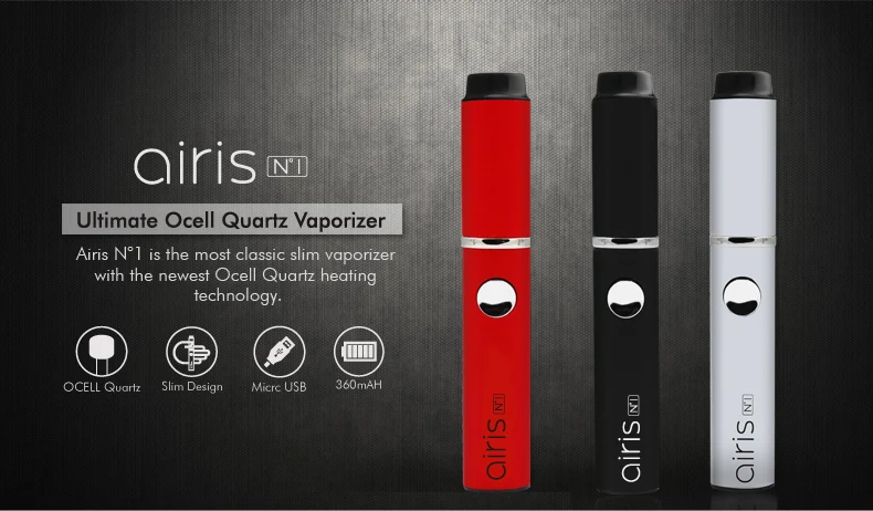 Original Airistech Airis N1 vaporizer pen dry herb micro wax vape pen 360mah micro battery N 1 Electronic Cigarette Kit