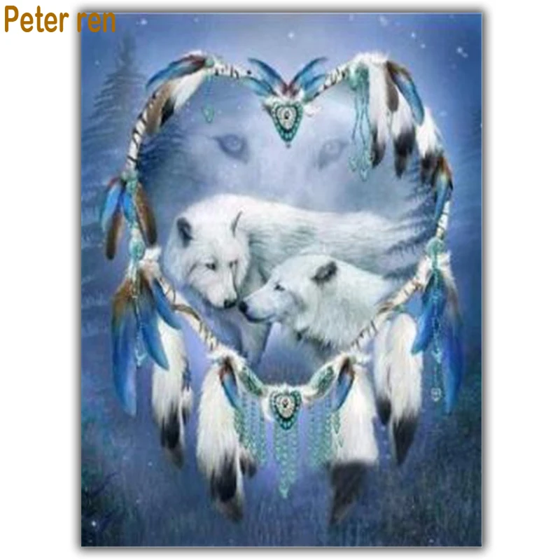 Diamond Embroidery Wolf Dream catcher picture Mosaic Crystal 5D Cross Stitch Square Drill Diamond Painting DIY needlework
Diamond Embroidery Wolf Dream catcher picture Mosaic Crystal 5D Cross Stitch Square Drill Diamond Painting DIY needlework