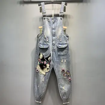 plus size 3XL!2020 spring AUTUMN new fashion jeans women cartoon sequins hole loose leisure denim overalls
plus size 3XL!2020 spring AUTUMN new fashion jeans women cartoon sequins hole loose leisure denim overalls