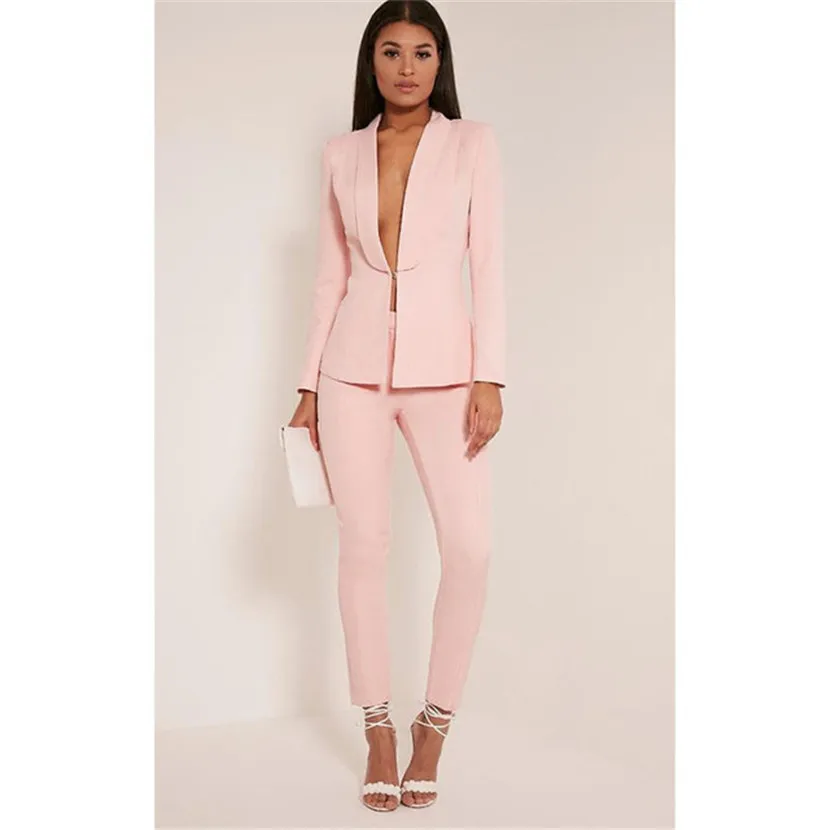 Jacket+Pants Pink Pants Suits For Women Business Suit Female Trouser Suits Ladies Work Blazer Custom Made Bespoke
Jacket+Pants Pink Pants Suits For Women Business Suit Female Trouser Suits Ladies Work Blazer Custom Made Bespoke