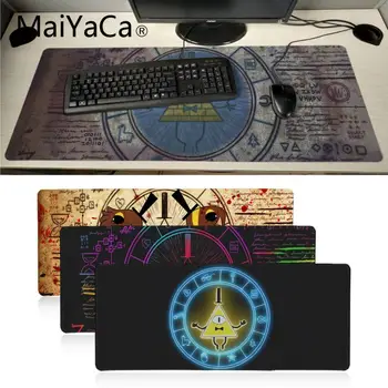 Maiyaca Gravity Falls Bill Cipher Laptop Gaming Mice Mousepad Locking Edge gaming Mousepad Mat Keyboard Mat Table Pad