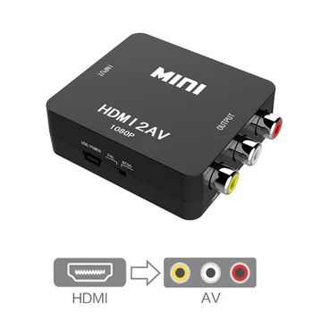 Mini 1080P Audio Video HDMI to AV Scaler CVBS Adapter HDMI to RCA Converter Box Converter For HDTV DVD Earphone projector Ps3/4
Mini 1080P Audio Video HDMI to AV Scaler CVBS Adapter HDMI to RCA Converter Box Converter For HDTV DVD Earphone projector Ps3/4