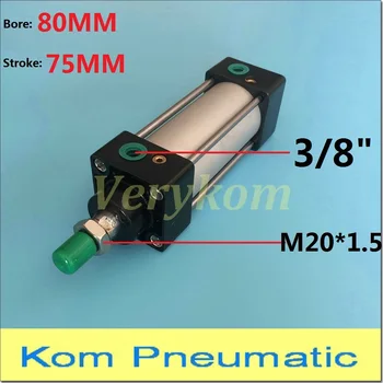 Pneumatic 80mm Bore 75mm Stroke 3/8" bsp SC 80x75 Standard Air Cylinder 80*75 Airtac Type Single Pull Rod Piston Double Acting
Pneumatic 80mm Bore 75mm Stroke 3/8" bsp SC 80x75 Standard Air Cylinder 80*75 Airtac Type Single Pull Rod Piston Double Acting