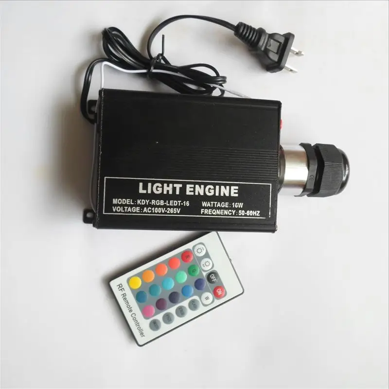 1X High quality AC110-265V 16W RGB fiber optic light engine with 24key IR remote controller free shipping
1X High quality AC110-265V 16W RGB fiber optic light engine with 24key IR remote controller free shipping