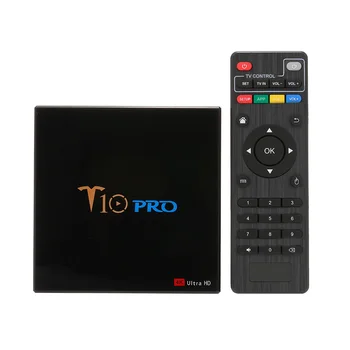 Android TV Box T10 PRO Smart Android 8.1 S905X2 Quad-core UHD 4K 4GB+32/64GB Wi-Fi BT HD Media Player box TV set top box
Android TV Box T10 PRO Smart Android 8.1 S905X2 Quad-core UHD 4K 4GB+32/64GB Wi-Fi BT HD Media Player box TV set top box