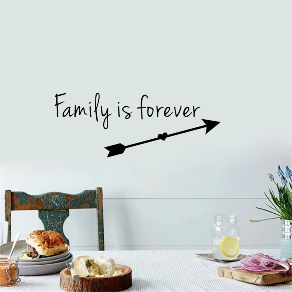 Family is Forever Removable Quote Vinyl Wall Stickers Arrow Art Wall Decals for Home Decoration
Family is Forever Removable Quote Vinyl Wall Stickers Arrow Art Wall Decals for Home Decoration