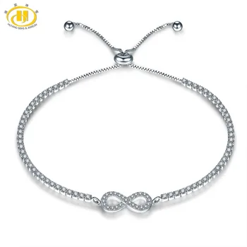 Hutang Crystal Adjustable Women's Bracelet Solid 925 Sterling Silver Infinite for Girl Fine Jewelry Classic Design Great Gift
Hutang Crystal Adjustable Women's Bracelet Solid 925 Sterling Silver Infinite for Girl Fine Jewelry Classic Design Great Gift