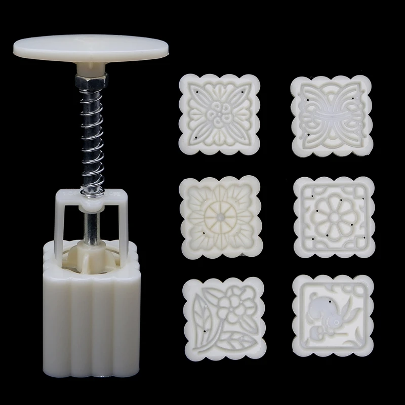 6 Flower Stamps Moon Cake Mould DIY Square Mooncake Mold Baking Decor Tool 50g
6 Flower Stamps Moon Cake Mould DIY Square Mooncake Mold Baking Decor Tool 50g