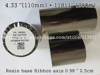 Address shipping label Black Resin base Ribbon 4.33 "(110mm) * 11811" (300m) axis 0.98 " 2.5cm Use For sticker printer machine
Address shipping label Black Resin base Ribbon 4.33 "(110mm) * 11811" (300m) axis 0.98 " 2.5cm Use For sticker printer machine