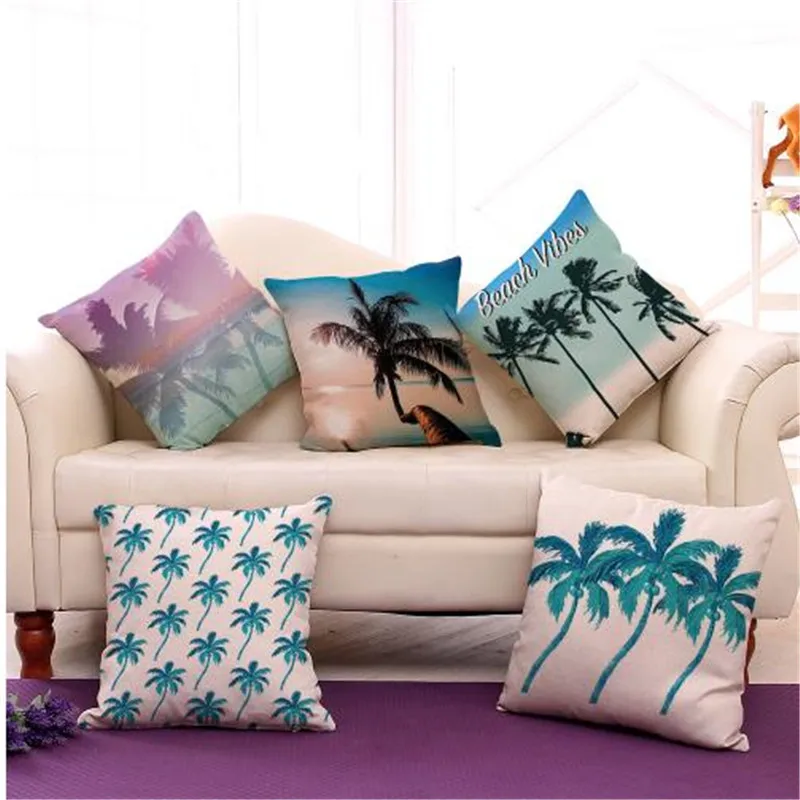 Tropical Palm Tree Pattern Decorative Pillow Covers Summer Beach Style Hotel Chair Waist Cushion Cover Pillowcase
Tropical Palm Tree Pattern Decorative Pillow Covers Summer Beach Style Hotel Chair Waist Cushion Cover Pillowcase