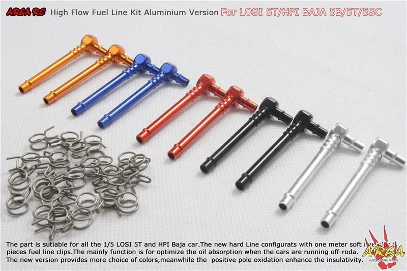 Area Rc Fuel Line Kit oil pipe tube Aluminium Version For Losi 5T free shipping
Area Rc Fuel Line Kit oil pipe tube Aluminium Version For Losi 5T free shipping