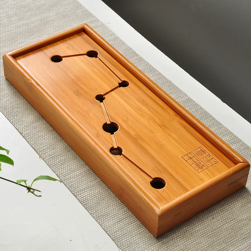 Dipper Seven star Kung Fu Tea Set Natural Bamboo Tea Tray Rectangular Traditional Bamboo Puer Tea Tray Chahai Tea Table 30*13cm
Dipper Seven star Kung Fu Tea Set Natural Bamboo Tea Tray Rectangular Traditional Bamboo Puer Tea Tray Chahai Tea Table 30*13cm