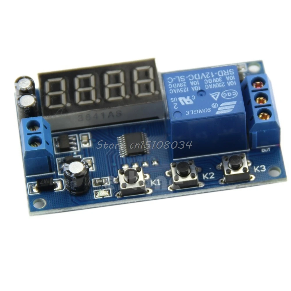 12V Digital LED Automation Delay Timer Control Switch Relay Module Display New #K4U3X#
12V Digital LED Automation Delay Timer Control Switch Relay Module Display New #K4U3X#