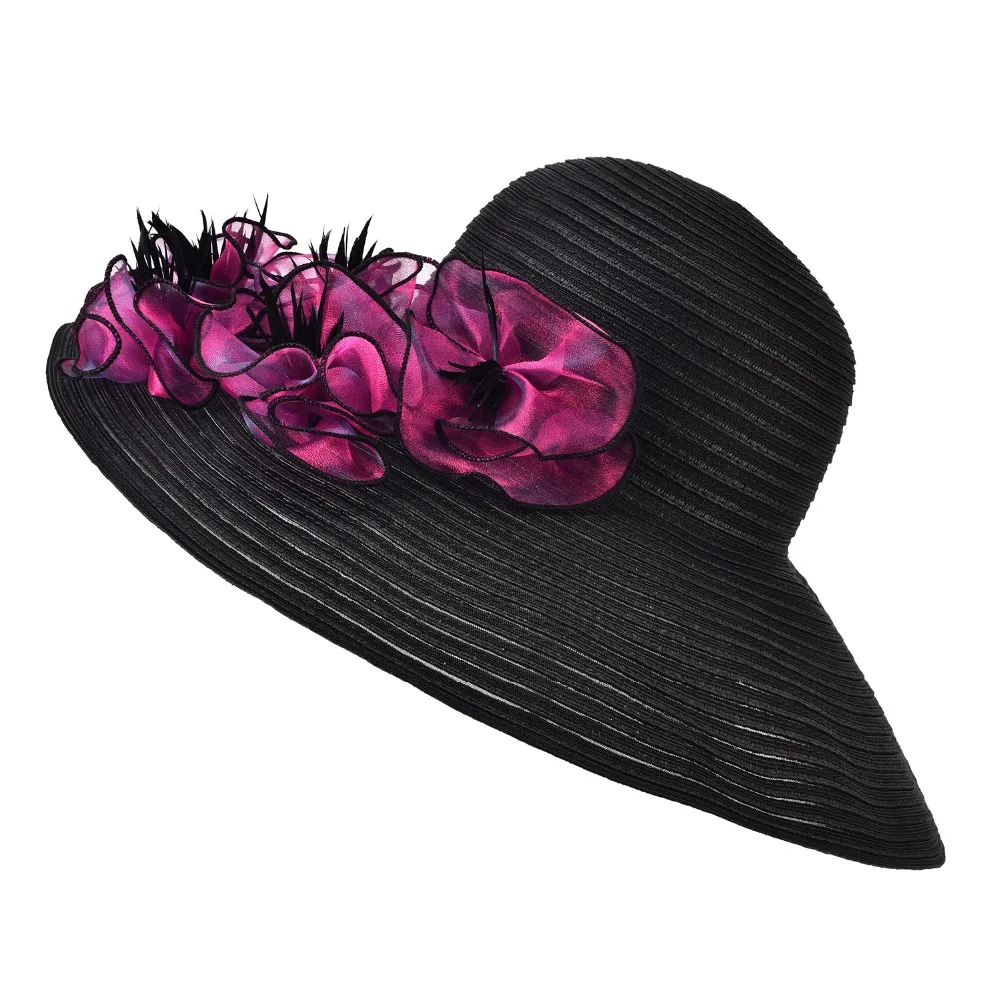 Large Brim Women Summer Hats UV Protection Straw Sun Hat Ladies Floral Fascinator Wedding Kentucky Derby Party Floppy Hats A366
Large Brim Women Summer Hats UV Protection Straw Sun Hat Ladies Floral Fascinator Wedding Kentucky Derby Party Floppy Hats A366