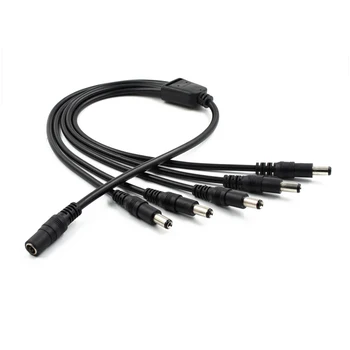 Hiseeu Wholesale DC Power Splitter Cable 1 Female to 5 2.1x5.5mm Dual Male For CCTV Camera System
Hiseeu Wholesale DC Power Splitter Cable 1 Female to 5 2.1x5.5mm Dual Male For CCTV Camera System