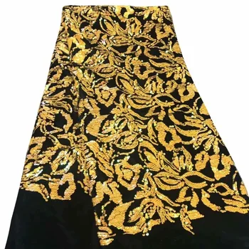 2019 Yellow Gold Velvet Net Lace Fabric With Sequins, Nigerian High Quality Wedding Lace, Embroidery Lace Applique Velvet Lace
2019 Yellow Gold Velvet Net Lace Fabric With Sequins, Nigerian High Quality Wedding Lace, Embroidery Lace Applique Velvet Lace