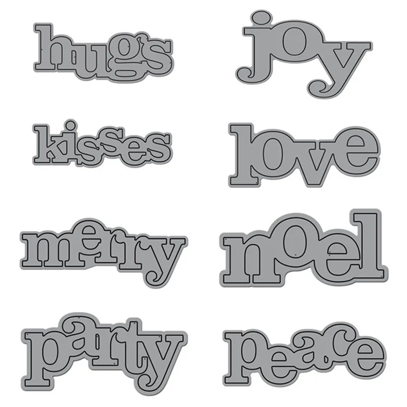 Large Words Metal Cutting Dies Stencil for DIY Scrapbooking Photo Album Embossing Paper Cards Making Decorative Crafts 22 Styles
Large Words Metal Cutting Dies Stencil for DIY Scrapbooking Photo Album Embossing Paper Cards Making Decorative Crafts 22 Styles