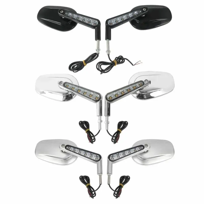Motorcycle Rearview Size Mirrors LED Turn Signals For Harley VRod VRSCF 09-17 16
Motorcycle Rearview Size Mirrors LED Turn Signals For Harley VRod VRSCF 09-17 16
