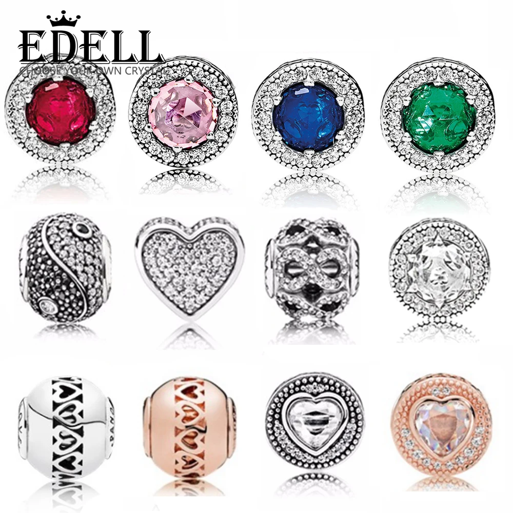 EDELL Original genuine 100% 925 sterling silver Hollowed out pattern Charm bead Fit collocation DIY bracelet E series jewelry
EDELL Original genuine 100% 925 sterling silver Hollowed out pattern Charm bead Fit collocation DIY bracelet E series jewelry