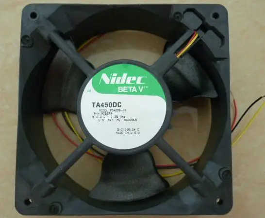 Вентилятор охлаждения сервера Nidec B34258-68 TA450DC, 5 в постоянного тока, 120 А, 120x38 мм, 3-проводной
Вентилятор охлаждения сервера Nidec B34258-68 TA450DC, 5 в постоянного тока, 120 А, 120x38 мм, 3-проводной