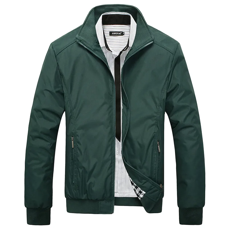 Spring Autumn Casual Mens Jackets Plus Size 5XL jaqueta masculina Sportswear Bomber Jacket Mandarin Collar Jacket homme Slim Fit
Spring Autumn Casual Mens Jackets Plus Size 5XL jaqueta masculina Sportswear Bomber Jacket Mandarin Collar Jacket homme Slim Fit