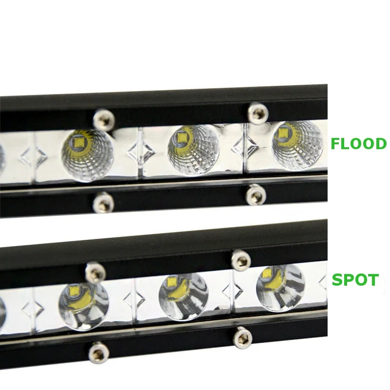 Super-Slim-Mini-White-Yellow-with-CREE-Led-Light-Bar-Offroad-Spot-Flood-Combo-Beam-Led