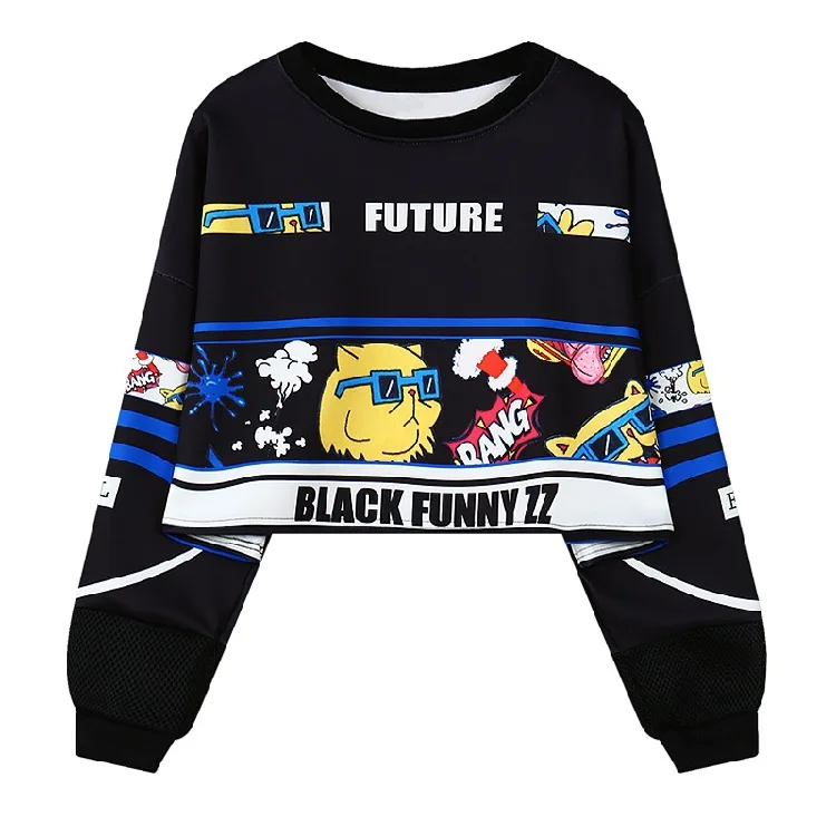 European style autumn spring chic cat cartoon short woman sweatshirt fashion o-neck long sleeve pullover female sweatshirt
European style autumn spring chic cat cartoon short woman sweatshirt fashion o-neck long sleeve pullover female sweatshirt