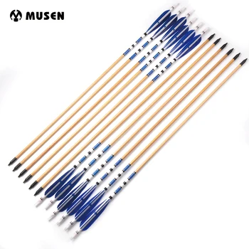 6/12/24pcs Traditiona Handmade Wooden Hunting Arrow 31inch with Iron Arrowhead Peacock Blue Feather for Archery Shooting Hunting
6/12/24pcs Traditiona Handmade Wooden Hunting Arrow 31inch with Iron Arrowhead Peacock Blue Feather for Archery Shooting Hunting