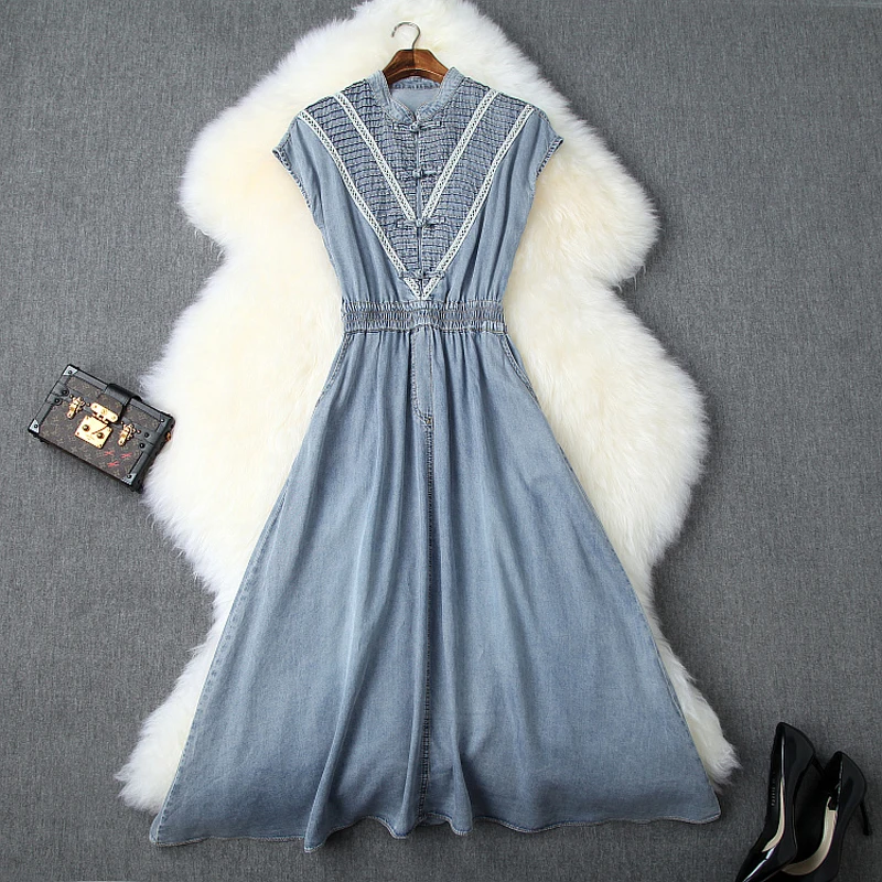 Casual denim vintage long dress 2019 new spring summer hot sale ladies Dress Elegant Clothing cowboy party women fall dresses
Casual denim vintage long dress 2019 new spring summer hot sale ladies Dress Elegant Clothing cowboy party women fall dresses