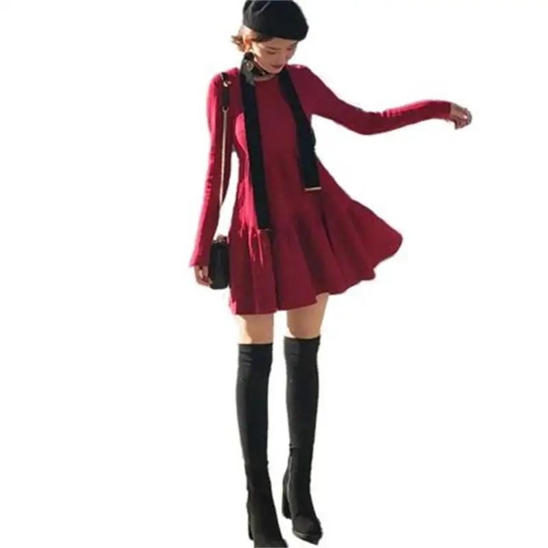 Women dress Autumn and winter New Korean version of the slim sweater dress long paragraph long sleeve knit dress women
Women dress Autumn and winter New Korean version of the slim sweater dress long paragraph long sleeve knit dress women