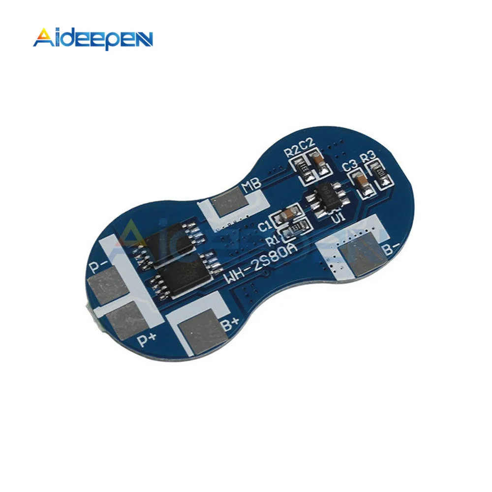2S 4A 7.4V Lithium Battery Charging Protection Board 2 Series BMS Li-ion Cell Charger Module Short Circuit Overcharge Protection
2S 4A 7.4V Lithium Battery Charging Protection Board 2 Series BMS Li-ion Cell Charger Module Short Circuit Overcharge Protection