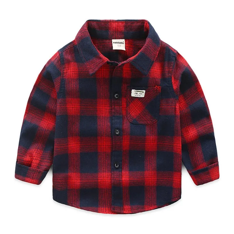 Kid Boys Shirts 2019 Spring&Autumn Cotton Tollder Boys Shirts Long Sleeve Boys Tops Children Plaid Shirts kids clothes for 2-8T
Kid Boys Shirts 2019 Spring&Autumn Cotton Tollder Boys Shirts Long Sleeve Boys Tops Children Plaid Shirts kids clothes for 2-8T