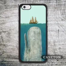 The Boat And The Whale Case For iPhone 7 6 6s Plus 5 5s SE 5c 4 4s and For iPod 5 Classic Lovely Painting Protective Cases