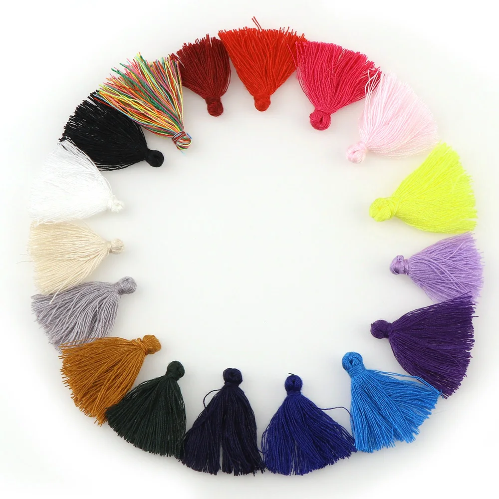 30Pcs 3cm Tassel Cotton Thread Fringe For Purl Macrame DIY Jewelry Key Chain Cellphone Straps Earring Necklace Pendant
30Pcs 3cm Tassel Cotton Thread Fringe For Purl Macrame DIY Jewelry Key Chain Cellphone Straps Earring Necklace Pendant