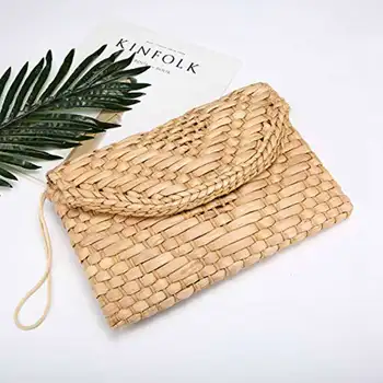 AUAU-Straw Clutch Purse Women Wristlet Clutch Handbag Envelope Bag Large Wallet Summer Beach Bag
AUAU-Straw Clutch Purse Women Wristlet Clutch Handbag Envelope Bag Large Wallet Summer Beach Bag