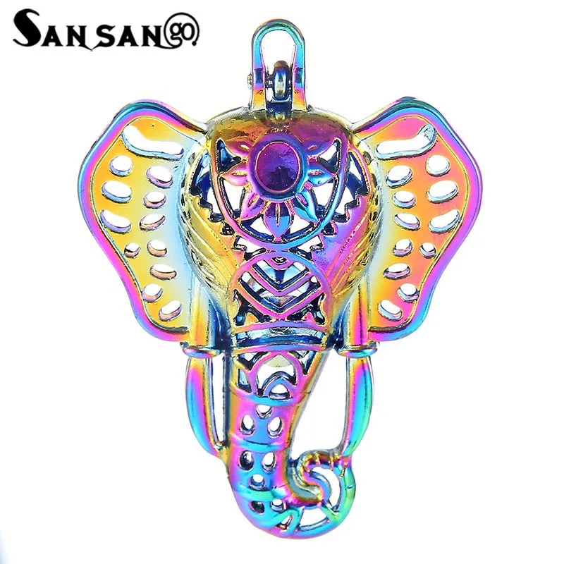 5 Pcs Colorful Elephant Shape Loceket Pearl Cage Pendant For Making Charms Necklace Aroma Essential Oil Diffuser Jewelry Finding
5 Pcs Colorful Elephant Shape Loceket Pearl Cage Pendant For Making Charms Necklace Aroma Essential Oil Diffuser Jewelry Finding