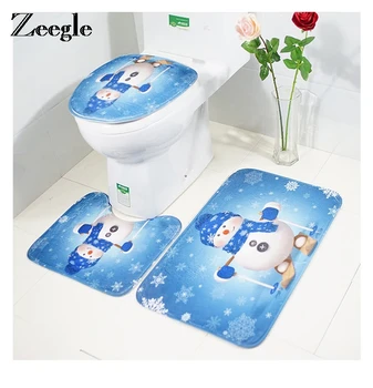 Zeegle 3pcs/set Bathroom Mat Bath Floor Mat Printed Rug Bathroom Absorbent Bathroom Carpet Cover Non-slip Bathroom Rug
Zeegle 3pcs/set Bathroom Mat Bath Floor Mat Printed Rug Bathroom Absorbent Bathroom Carpet Cover Non-slip Bathroom Rug