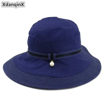 XdanqinX Foldable ladies straw hat Elegant fashion stitching Adult women's Bucket Hats NEW Summer breathable beach hat for women
XdanqinX Foldable ladies straw hat Elegant fashion stitching Adult women's Bucket Hats NEW Summer breathable beach hat for women