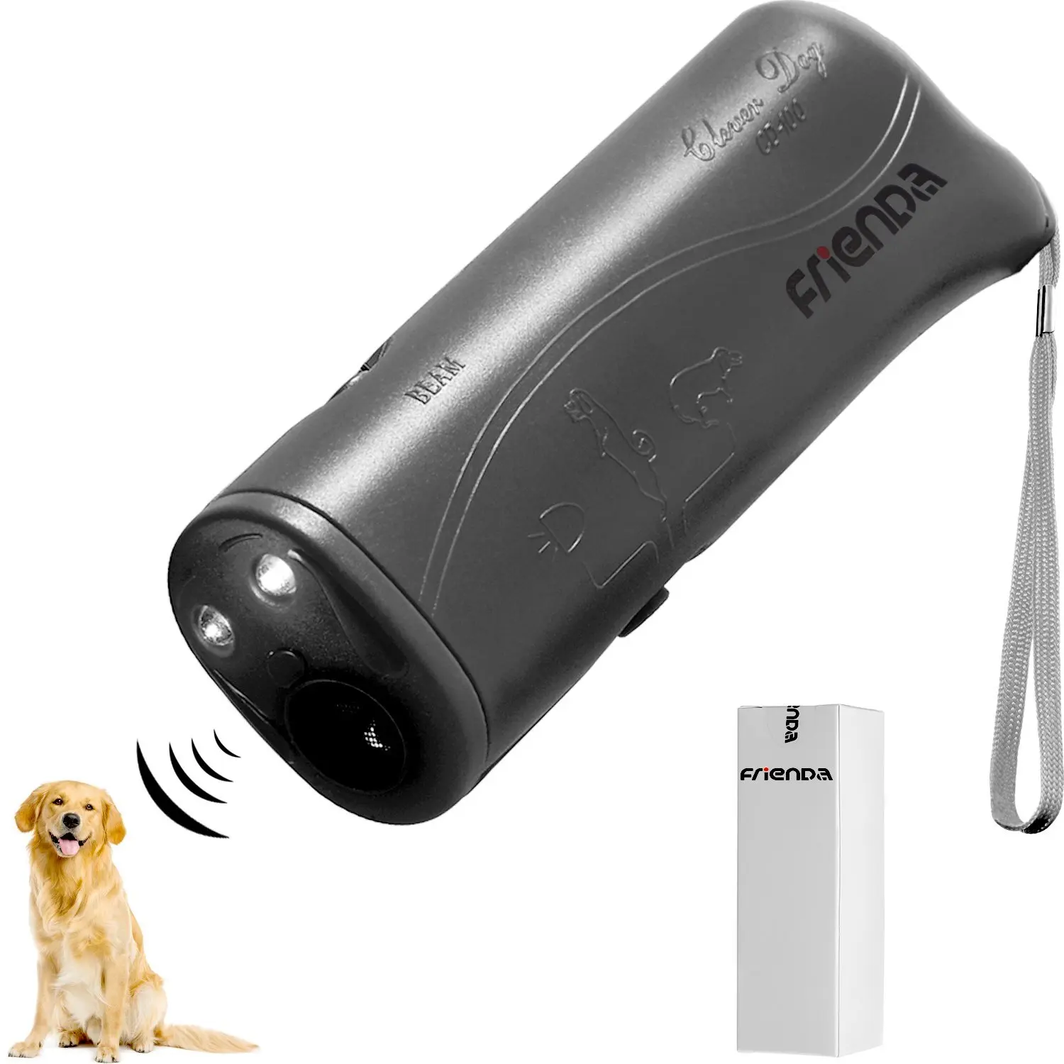 LED Ultrasonic Dog Repeller & Trainer Device 3 in 1 Anti Barking Stop Bark Handheld Dog Training Device
LED Ultrasonic Dog Repeller & Trainer Device 3 in 1 Anti Barking Stop Bark Handheld Dog Training Device