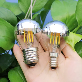 20PCS G45 4w LED Filament Bulbs silver Mirror Half Chrome Globe E14 E27 E26 E27 Warm white 110V 220V Vintage Vanity lighting
20PCS G45 4w LED Filament Bulbs silver Mirror Half Chrome Globe E14 E27 E26 E27 Warm white 110V 220V Vintage Vanity lighting