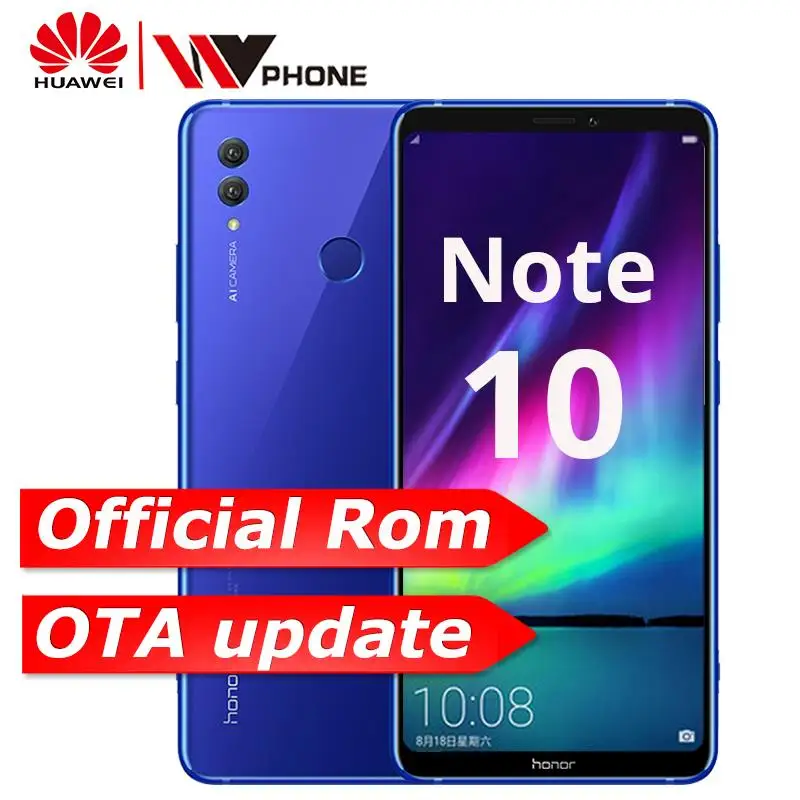 Honor Note 10 mobile phone Kirin 970 Octa core Mobile Phone Dual SIM 6.95 inch Android 8.1 Fingerprint ID NFC
Honor Note 10 mobile phone Kirin 970 Octa core Mobile Phone Dual SIM 6.95 inch Android 8.1 Fingerprint ID NFC