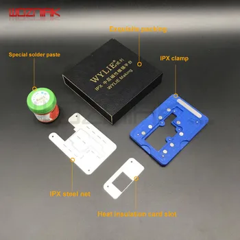 B70 for iphone x Jig Mainboard IC CHIP Location fixed fixture Repair Stannum planting Fixture suit + Plant tin stencil + Solder
B70 for iphone x Jig Mainboard IC CHIP Location fixed fixture Repair Stannum planting Fixture suit + Plant tin stencil + Solder