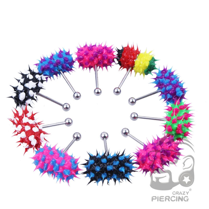 New Product Tongue Bar Ring Stud Arrival Multi Color Silicone Stainless Steel Vibrating Jewelry Body Piercing 10 Styles
New Product Tongue Bar Ring Stud Arrival Multi Color Silicone Stainless Steel Vibrating Jewelry Body Piercing 10 Styles