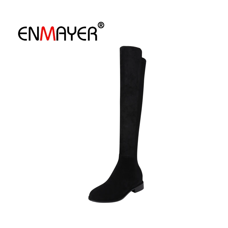 ENMAYER 2020 Woman Boots Real Leather Knee High Boots Women Pointed Toe Shoes Woman Thick Heel Buckle Winter Boots Women CR1739
ENMAYER 2020 Woman Boots Real Leather Knee High Boots Women Pointed Toe Shoes Woman Thick Heel Buckle Winter Boots Women CR1739