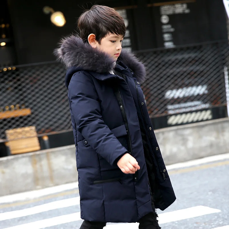 -30c Boys Winter Jacket Coat 2018 Fur Hooded Down Jackets for Kids Boy 6 8 10 12 14 Years thicken Warmly Winter Kids Clothes
-30c Boys Winter Jacket Coat 2018 Fur Hooded Down Jackets for Kids Boy 6 8 10 12 14 Years thicken Warmly Winter Kids Clothes